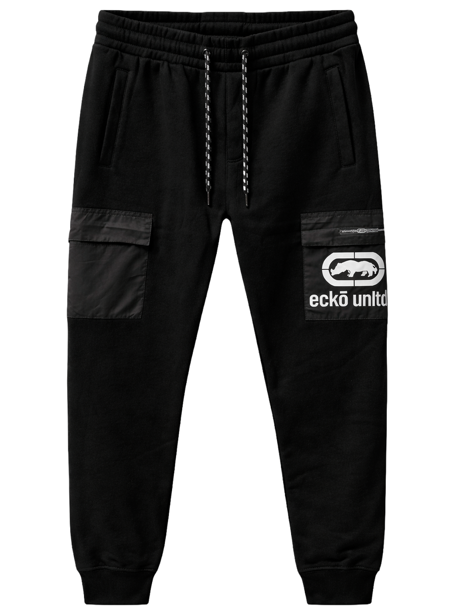 ECKO UNLTD CARGO JOGGER PANT BLACK - EO34G1286