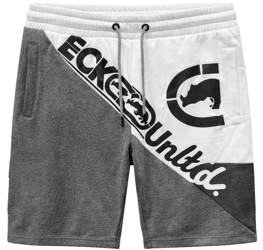 ECKO UNLTD FLEECE SWEAT SHORT GREY MARLED - EO14N396B