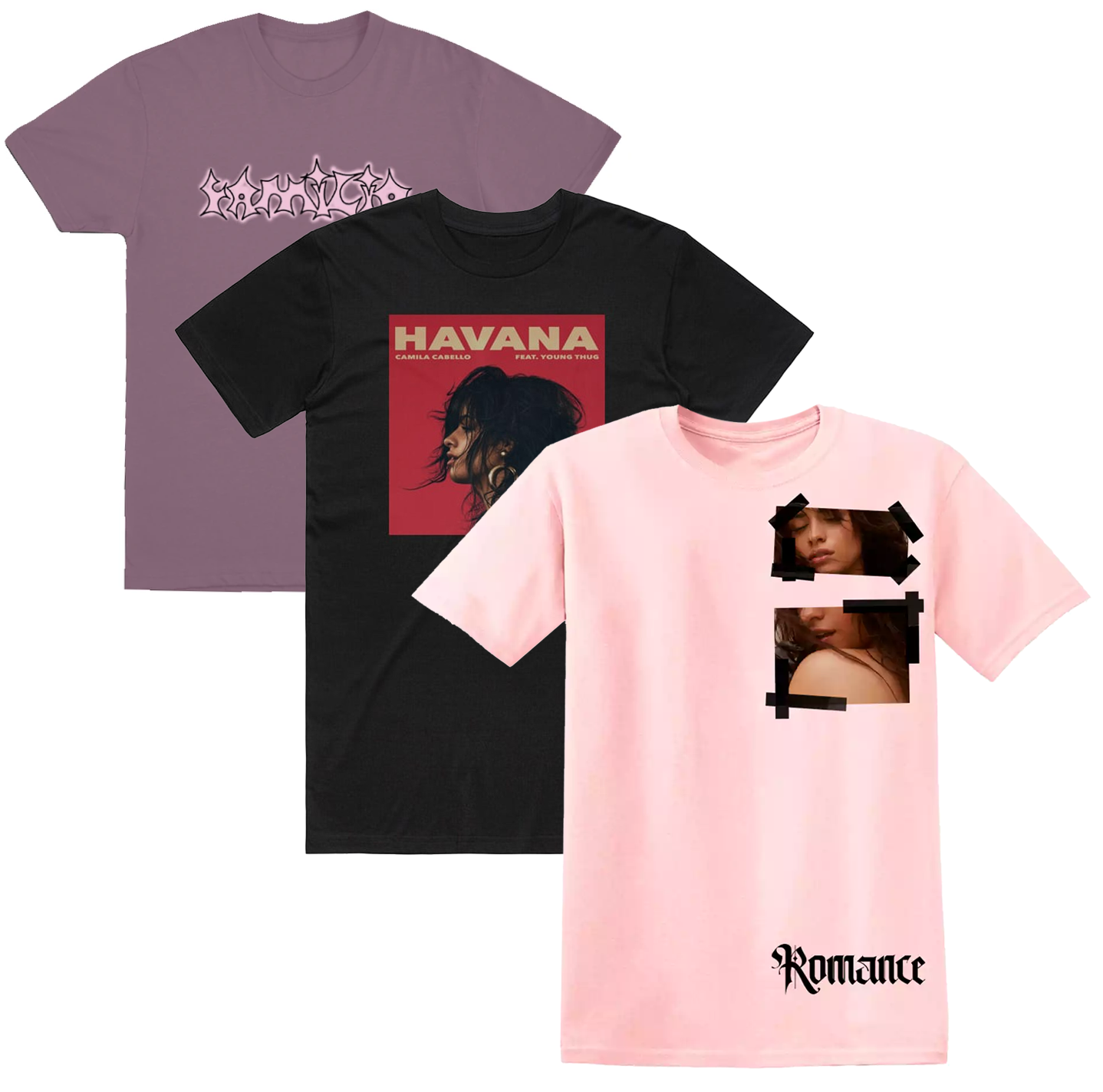 CAMILA CABELLO ASSORTED T-SHIRT MULTI - CCSTA11