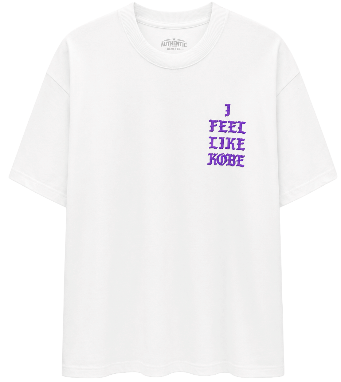 AUTHENTIC LEGENDS PUFF PRINT T-SHIRT WHITE - FEEL LIKE KOBE