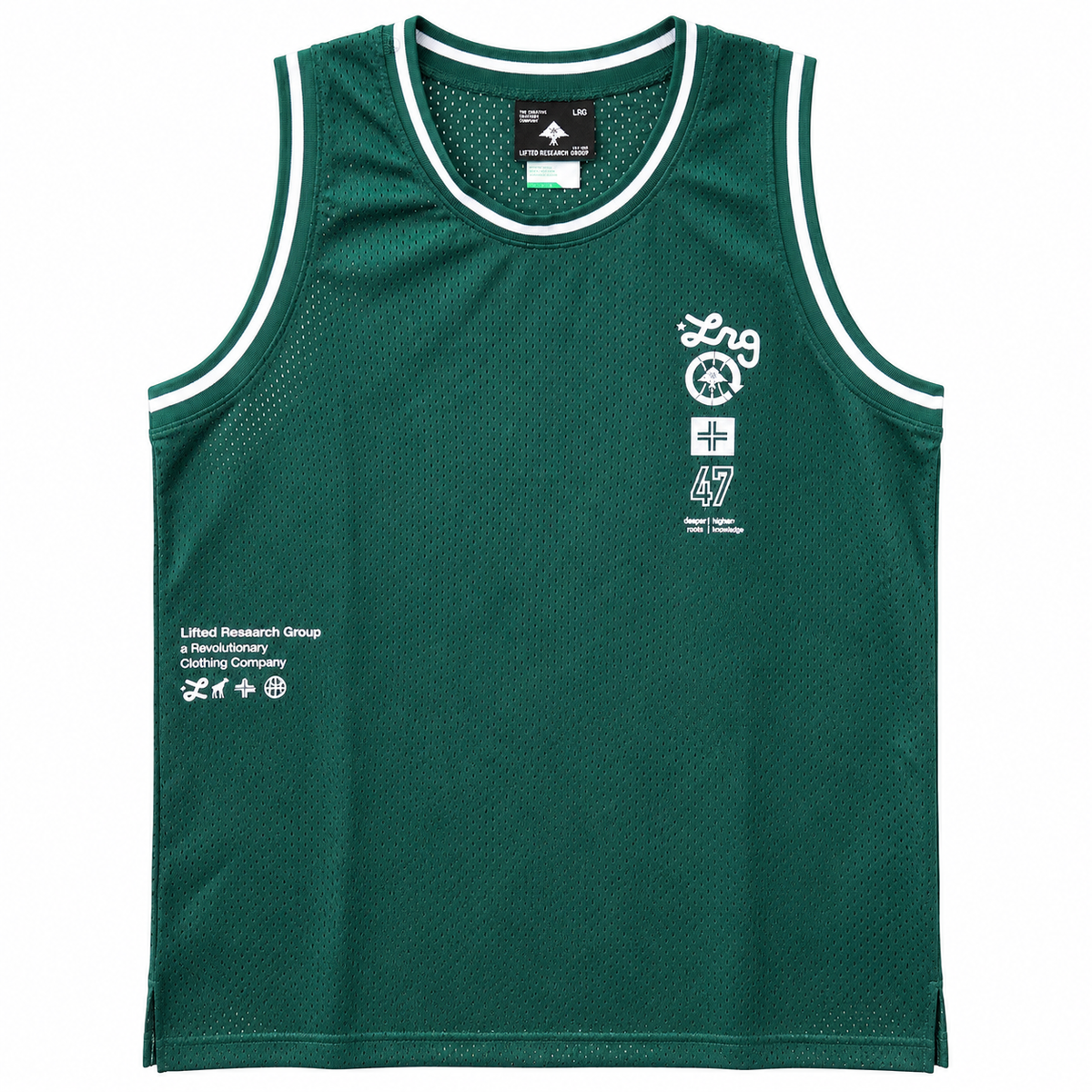 LRG GRAPHIC BASKETBALL JERSEY PALM LEAF - L3XTMAKXV