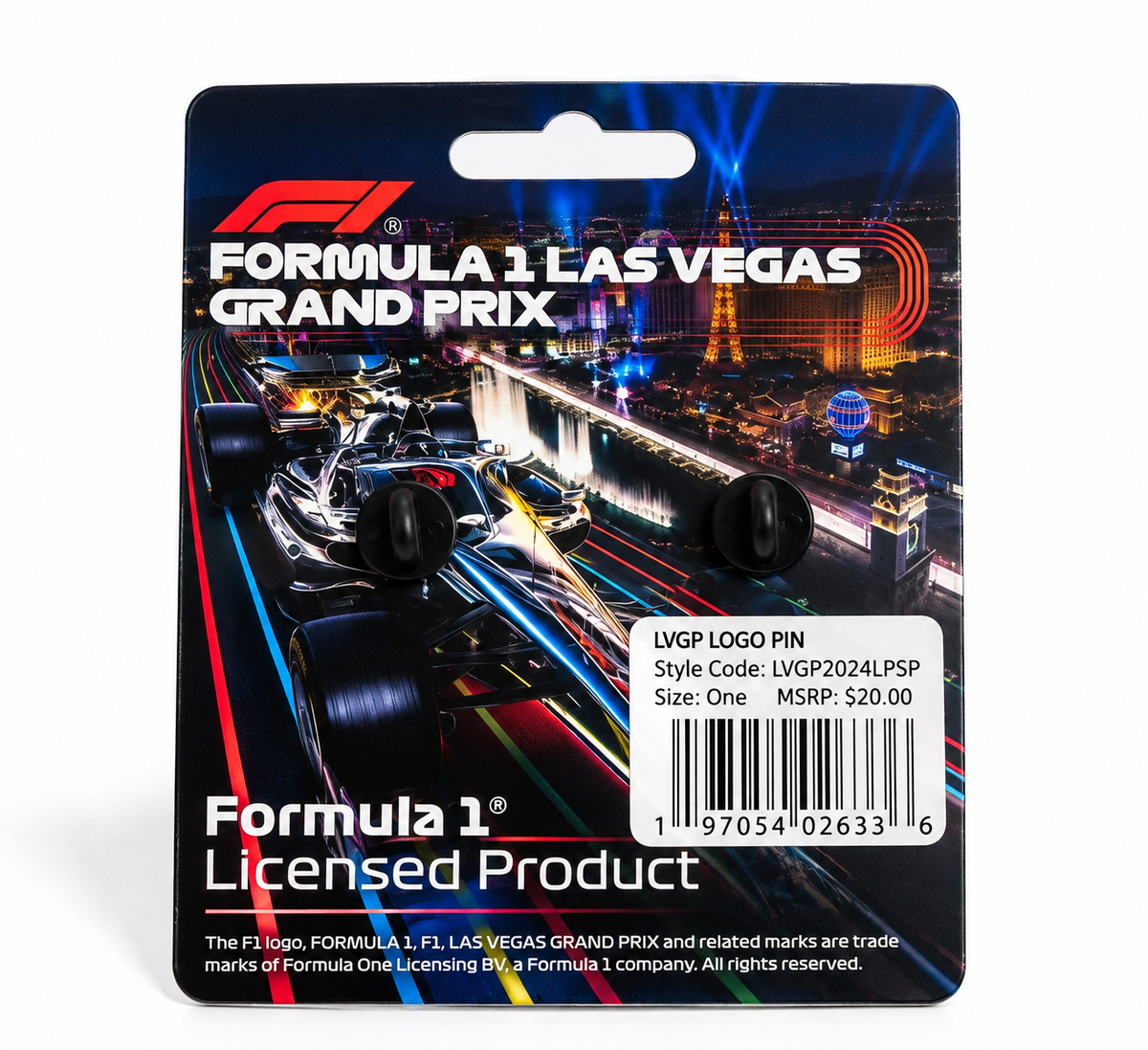 FORMULA 1 LAS VEGAS COLLECTORS PIN - LVGLOGO
