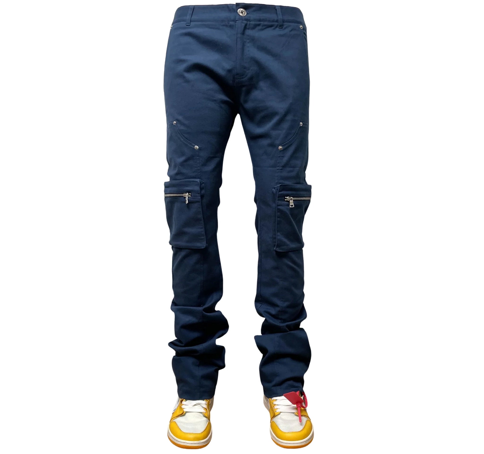 GENUINE TWILL STACK PANTS NAVY - GN159