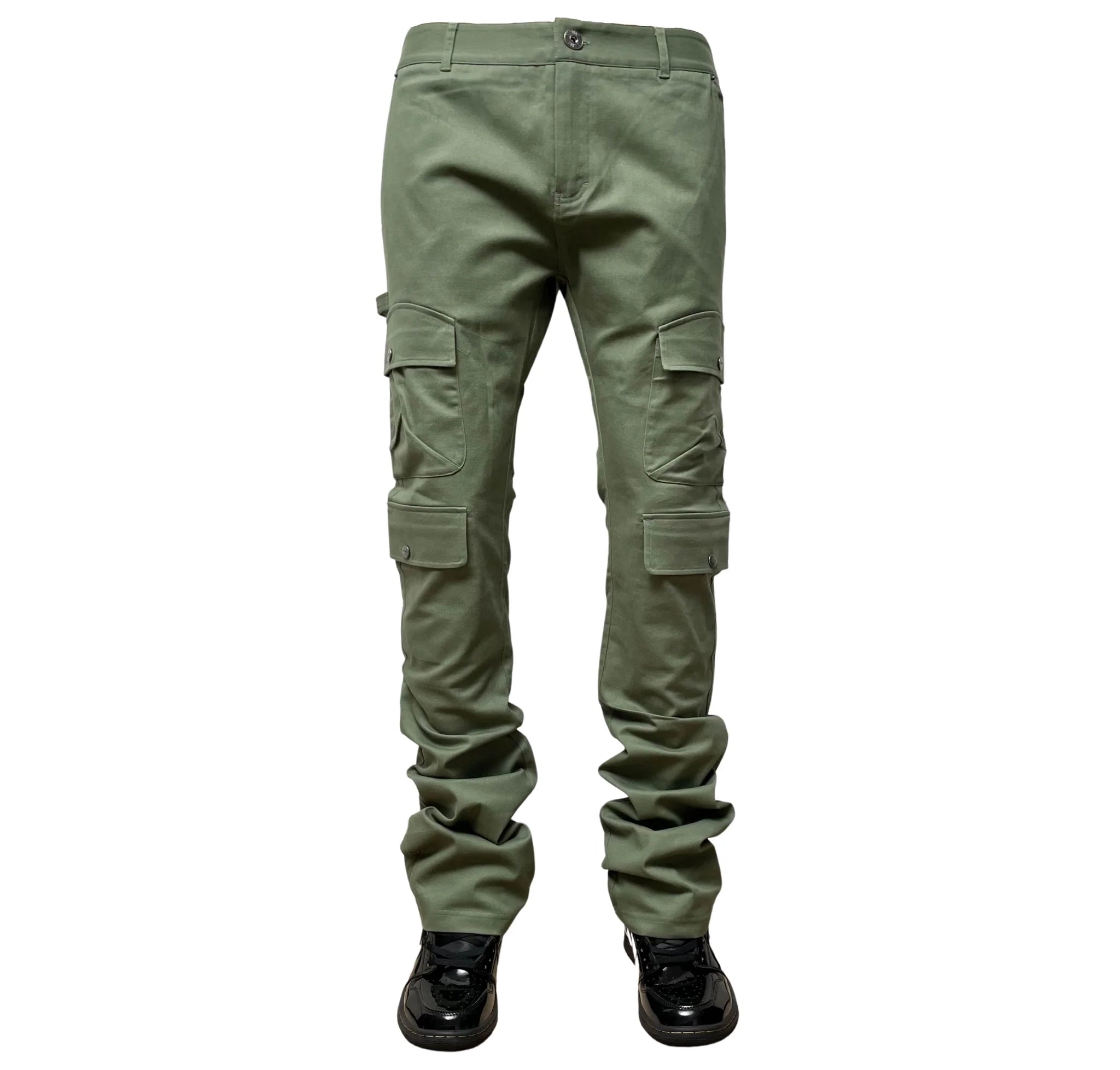 GENUINE TWILL STACK PANTS OLIVE - GN165