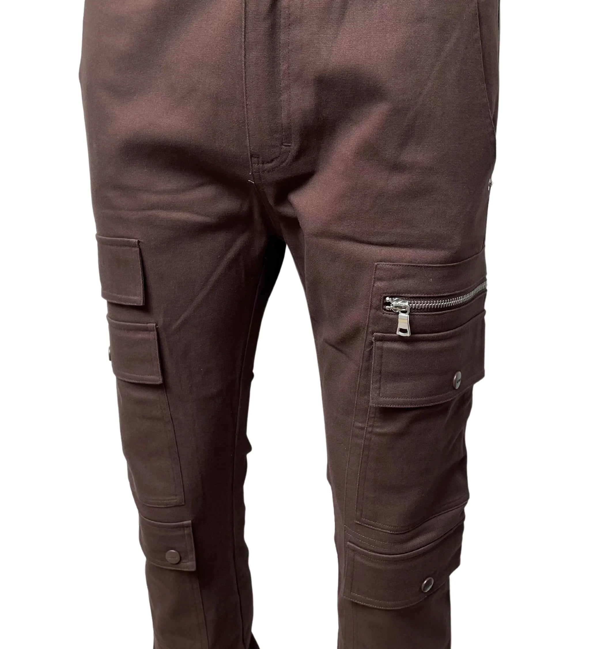 GENUINE TWILL STACK PANTS BROWN - GN166