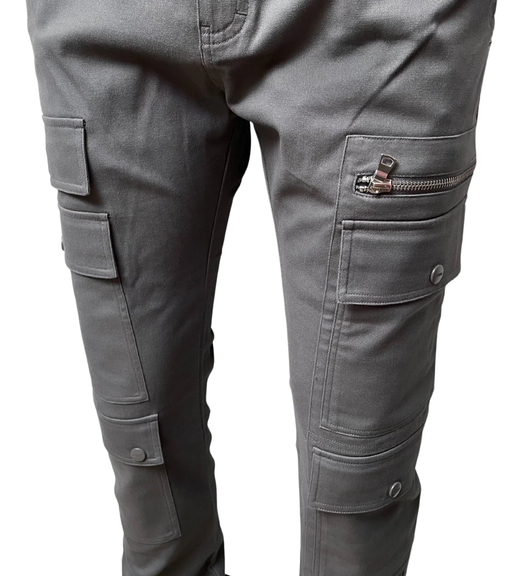 GENUINE TWILL STACK PANTS DARK GREY - GN166
