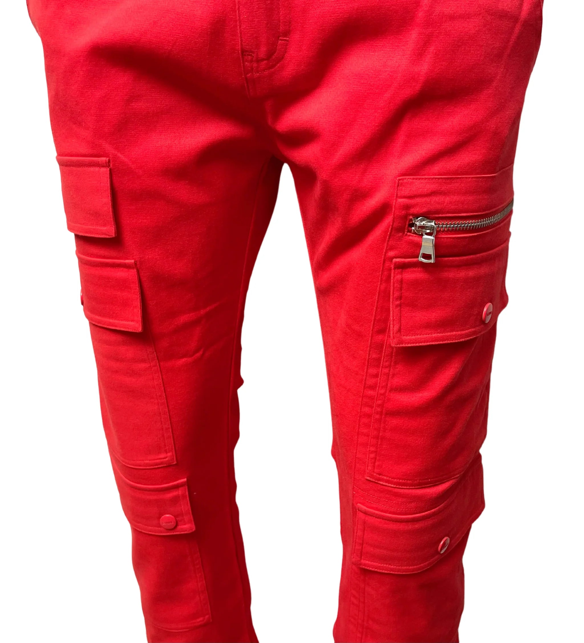 GENUINE TWILL STACK PANTS RED - GN166