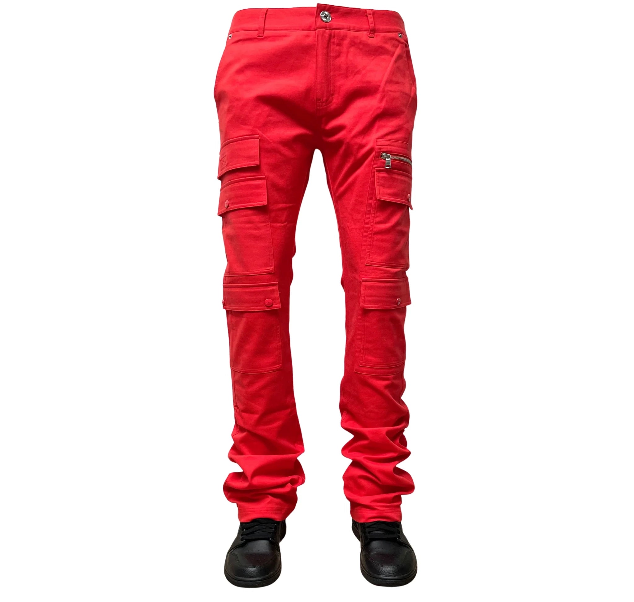 GENUINE TWILL STACK PANTS RED - GN166