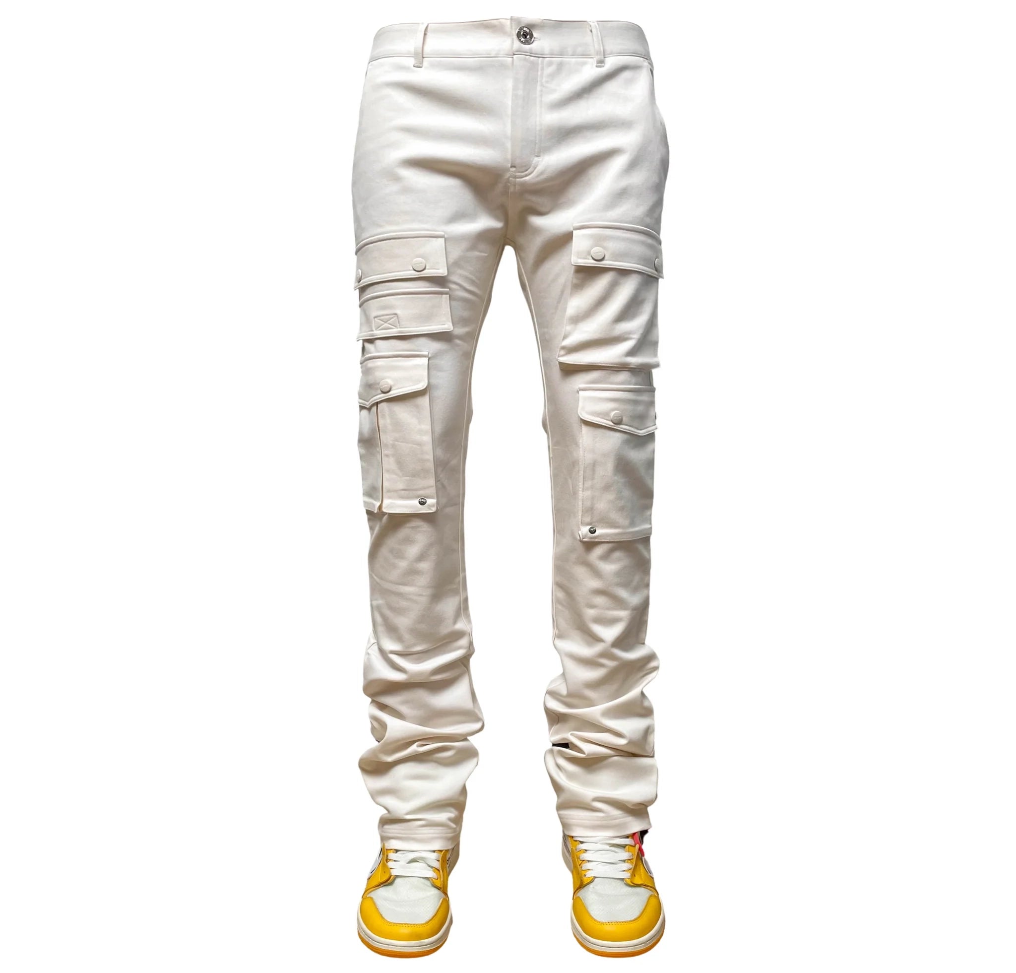 GENUINE TWILL STACK PANTS OFF WHITE - GN167