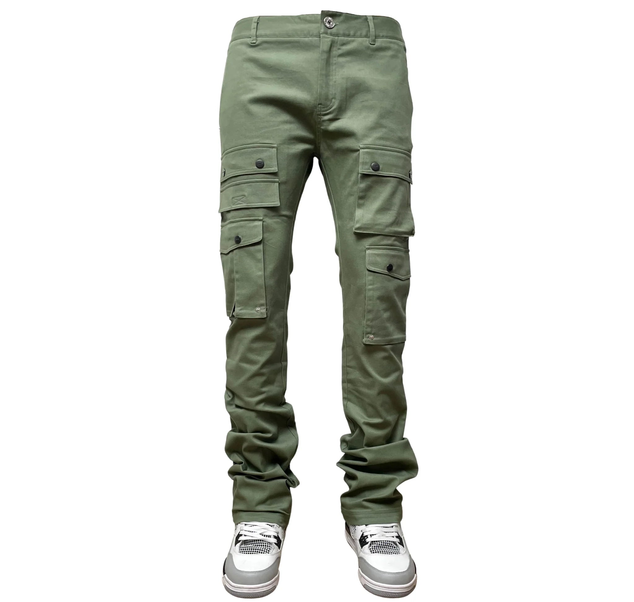 GENUINE TWILL STACK PANTS OLIVE - GN167