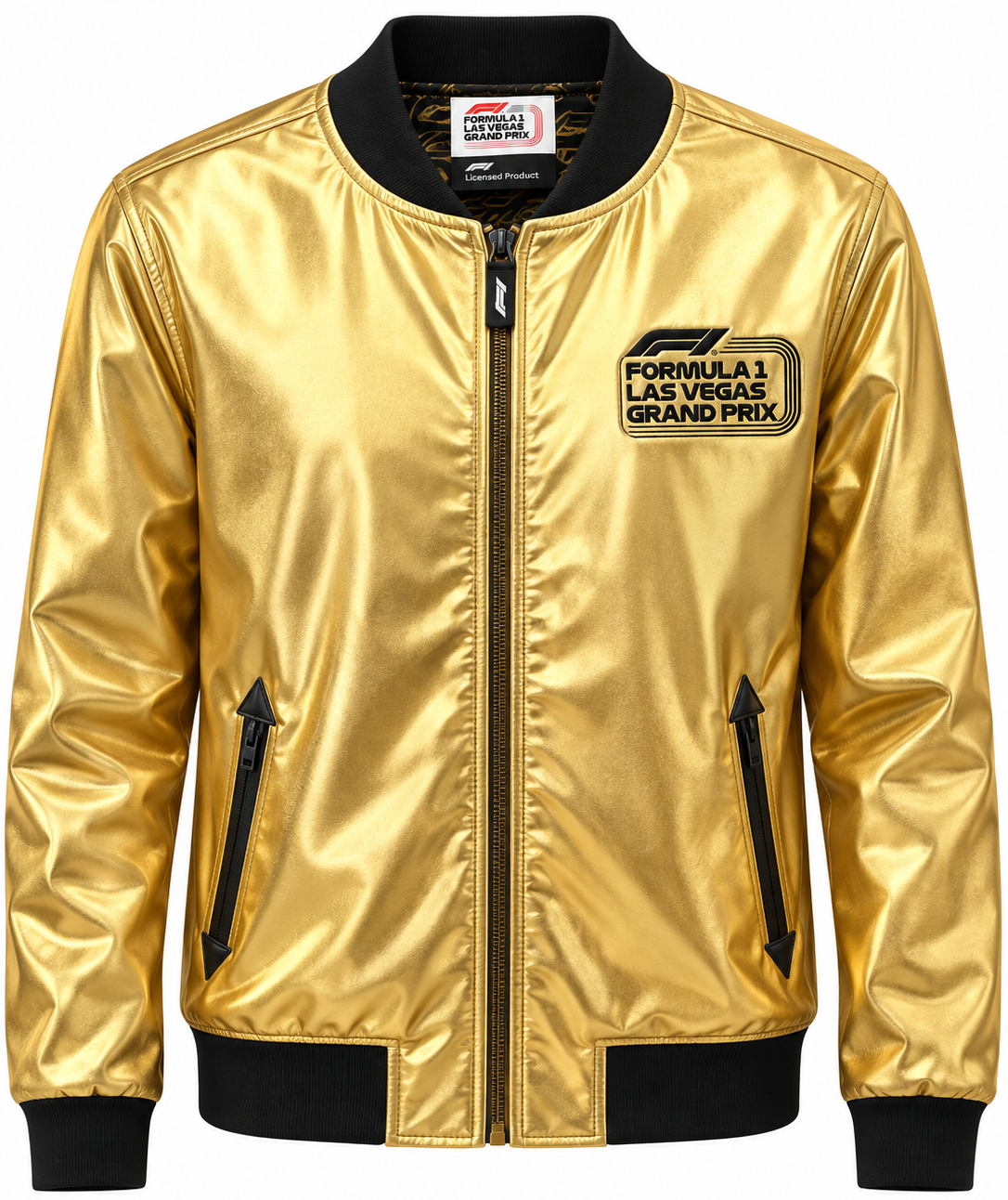 FORMULA 1  LAS VEGAS BOMBER JACKET METALLIC GOLD - LVGP2024JWJG