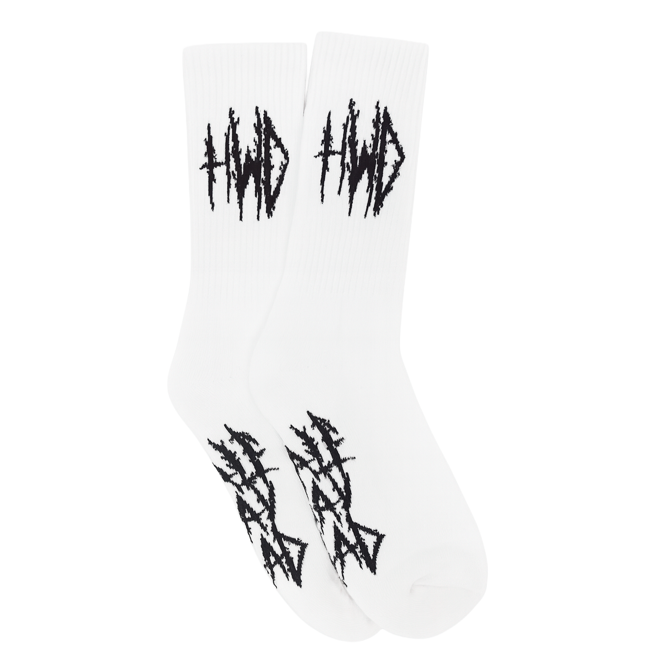 HWD DEATH METAL CREW SOCKS WHITE - Z19HMAC101