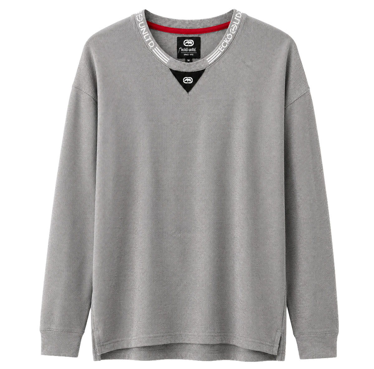 ECKO UNLTD L/S THERMAL SHIRT GREY MARLED - EO32L188OM