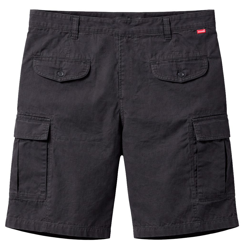 LEVIS PLUS SIZE CARGO SHORTS DK GREY - 24878-0009
