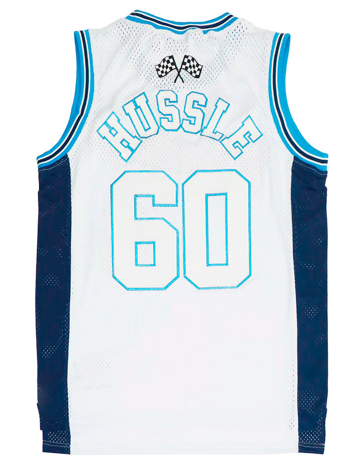 HEADGEAR CRENSHAW NIPSEY BASKETBALL JERSEY WHITE - HGA065-BJ-08