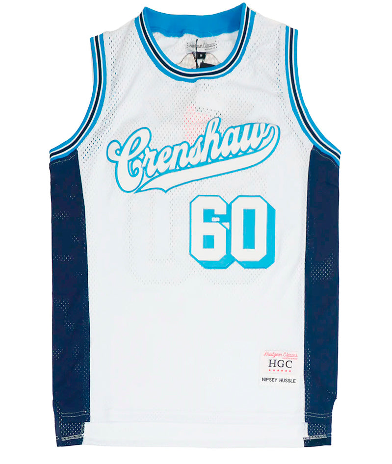 HEADGEAR CRENSHAW NIPSEY BASKETBALL JERSEY WHITE - HGA065-BJ-08