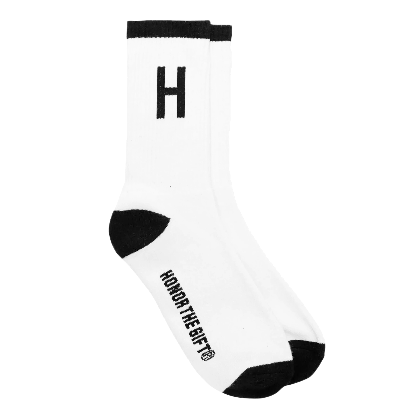 HONOR THE GIFT RIBBED SOCKS WHITE - HTG220481