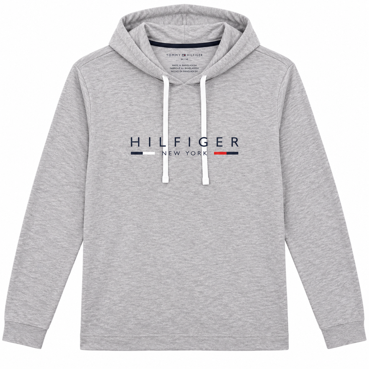 TOMMY HILFIGER LIGHTWEIGHT HOODIE H. GREY - NEW YORK