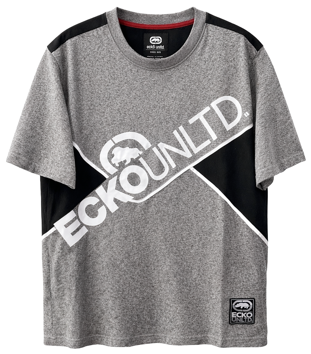 ECKO UNLTD S/S KNIT T-SHIRT GREY MARLED - EO14K1503B