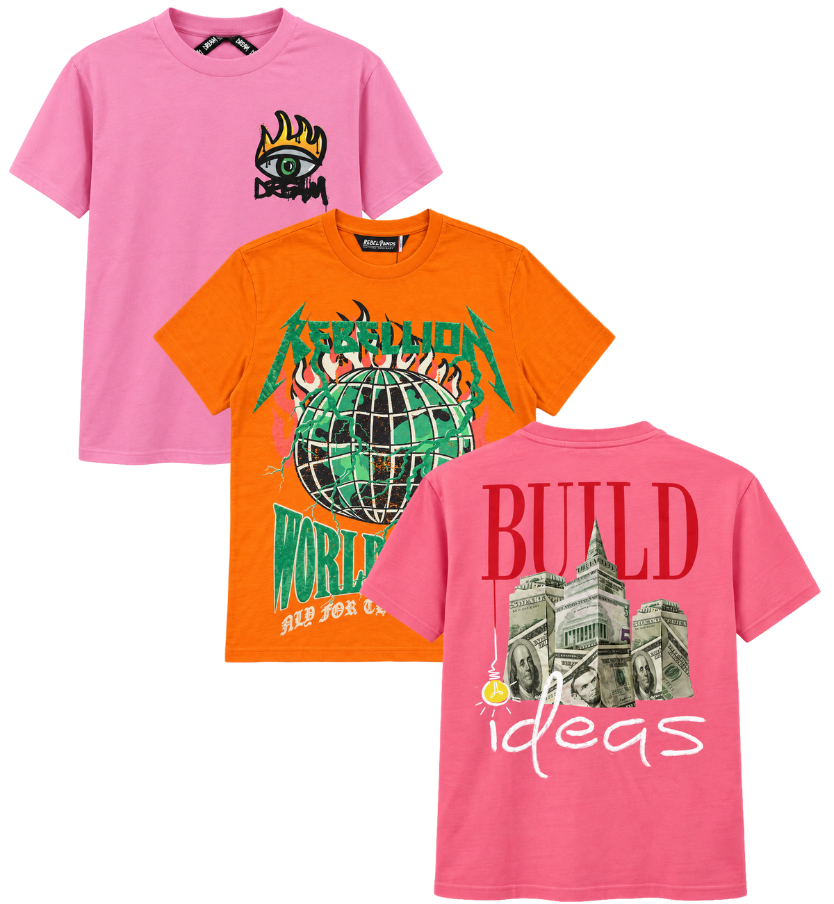 YOUTH REBEL MINDS T-SHIRT ASSORTED - RMSSTYM