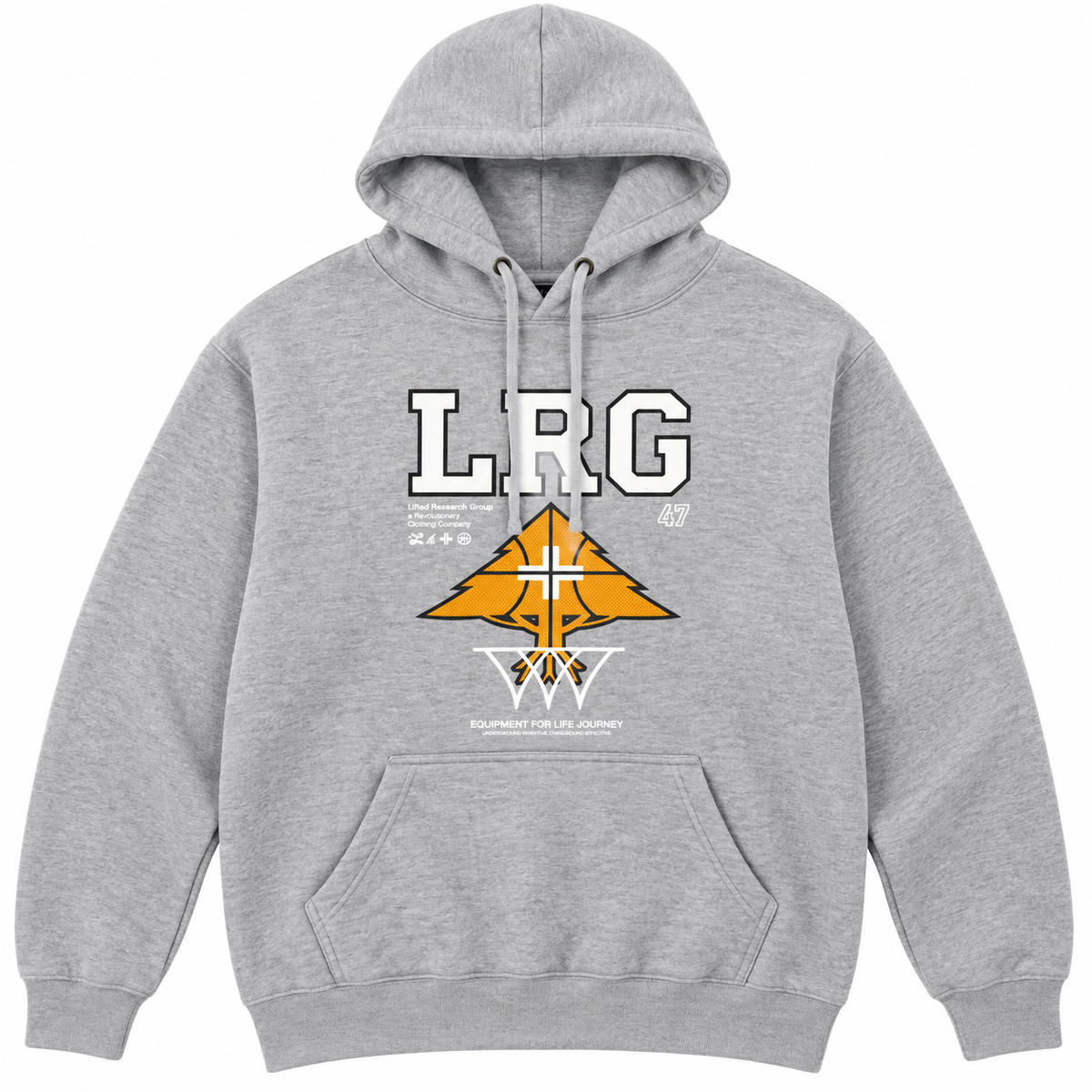 LRG GRAPHIC FLEECE HOODIE H.GREY - L3RUMLOXX