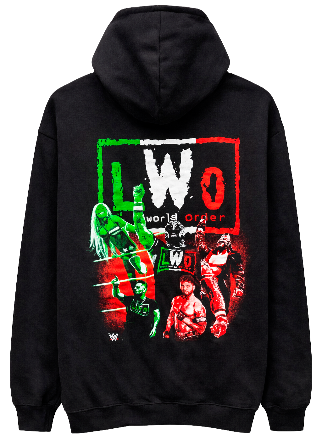 LICENSED WWE L.W.O (LATINO WORLD ORDER) HOODIE BLACK - WXAH5422RC