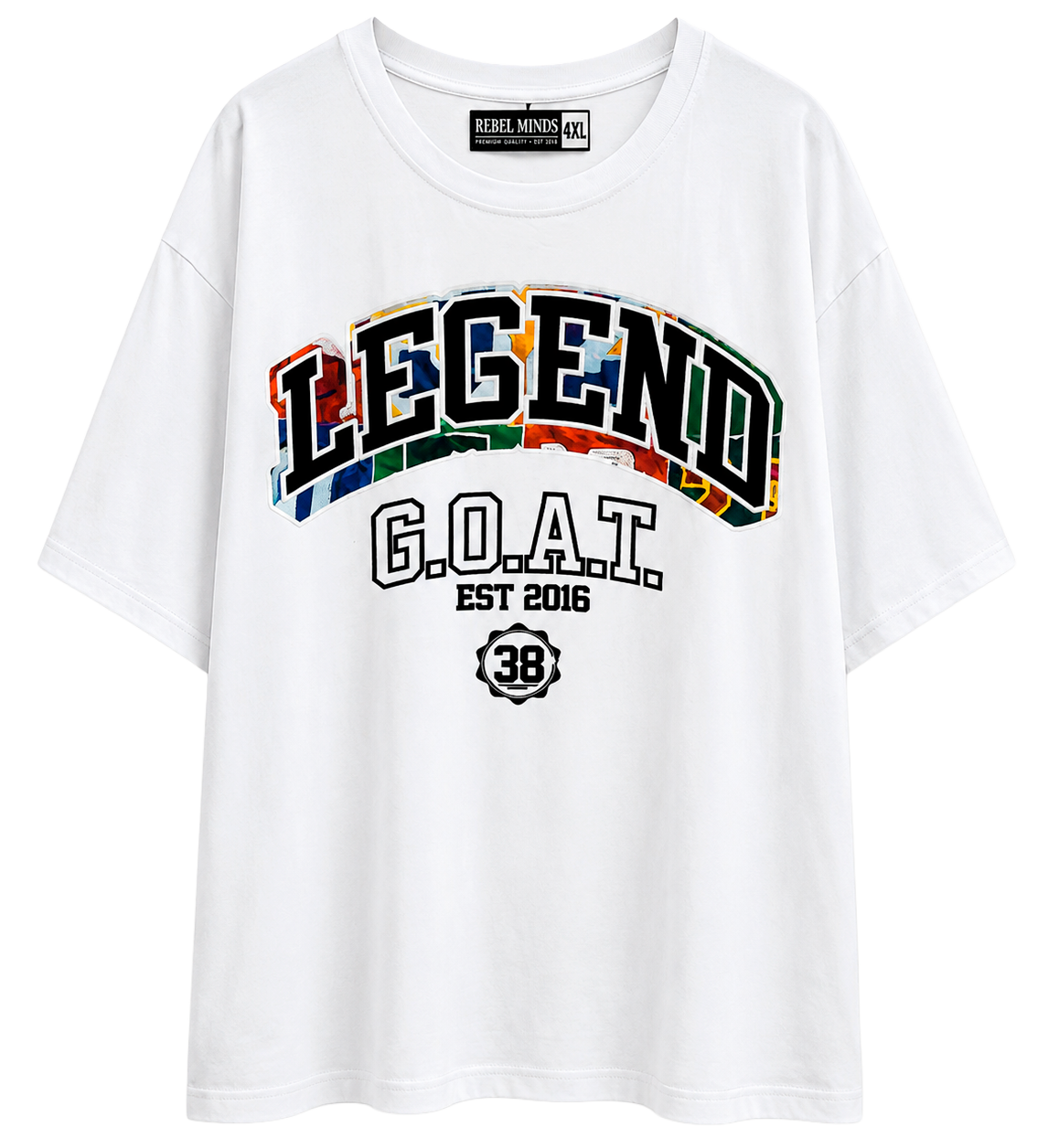 REBEL MINDS GRAPHIC T-SHIRT WHITE - 141-174T
