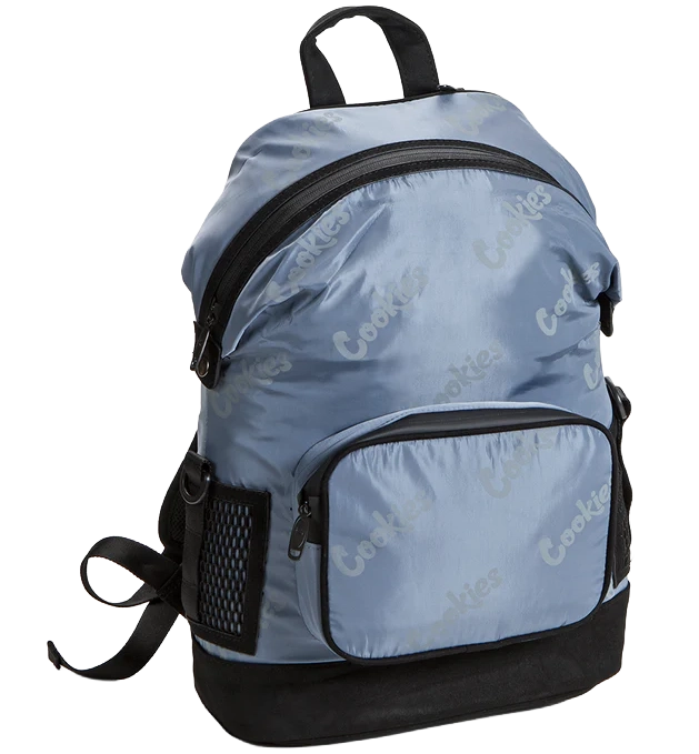 COOKIES SATIN SMELL PROOF BACKPACK GREY - LUXE