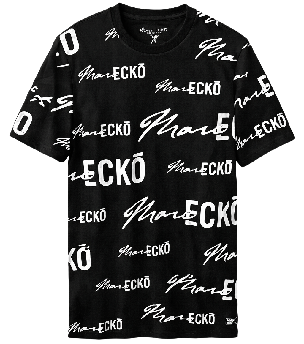 MARC ECKO S/S GRAPHIC T-SHIRT BLACK - MK8EO187