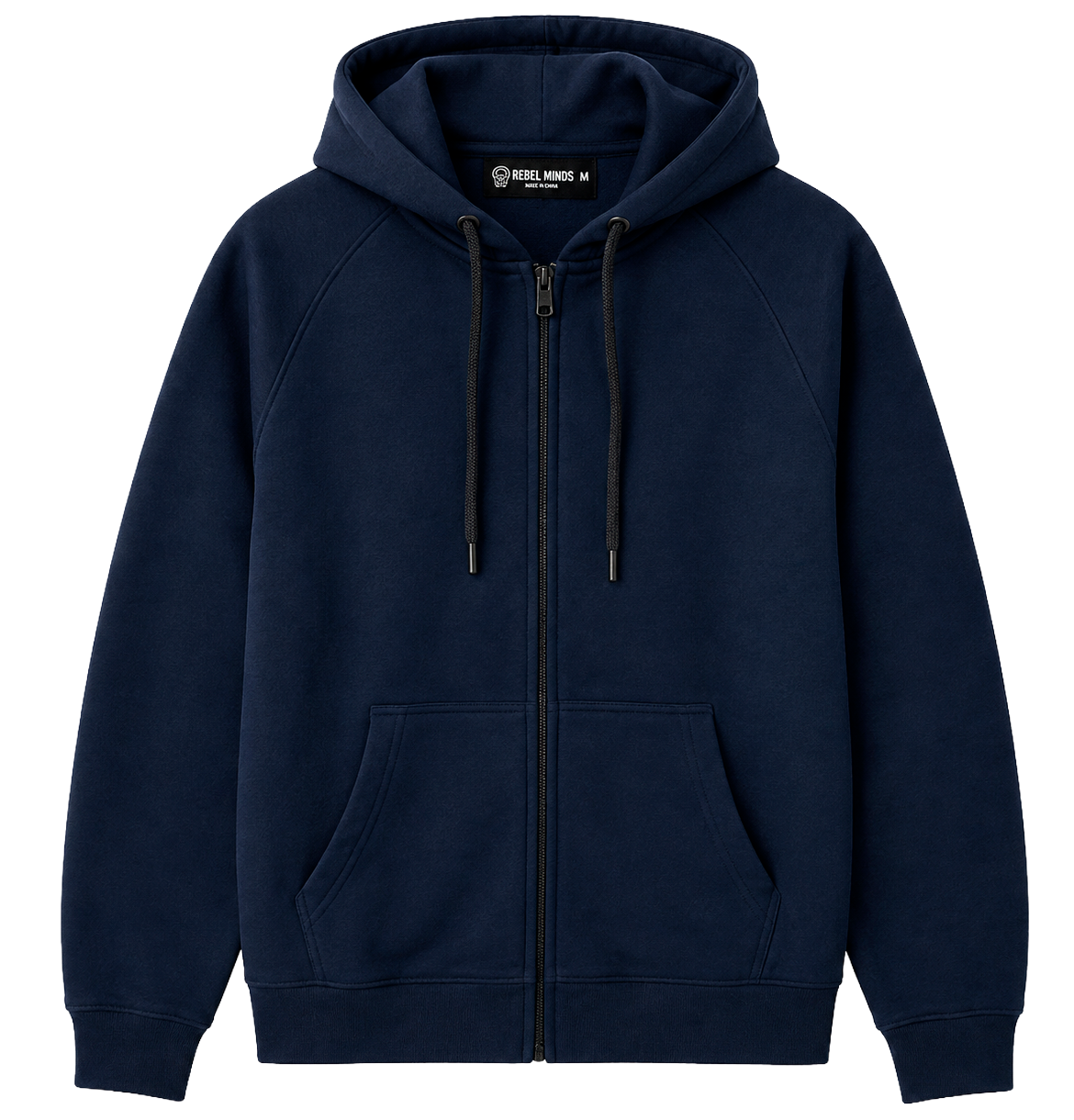 REBEL MINDS ZIP HOODIE JACKET NAVY - 192-551