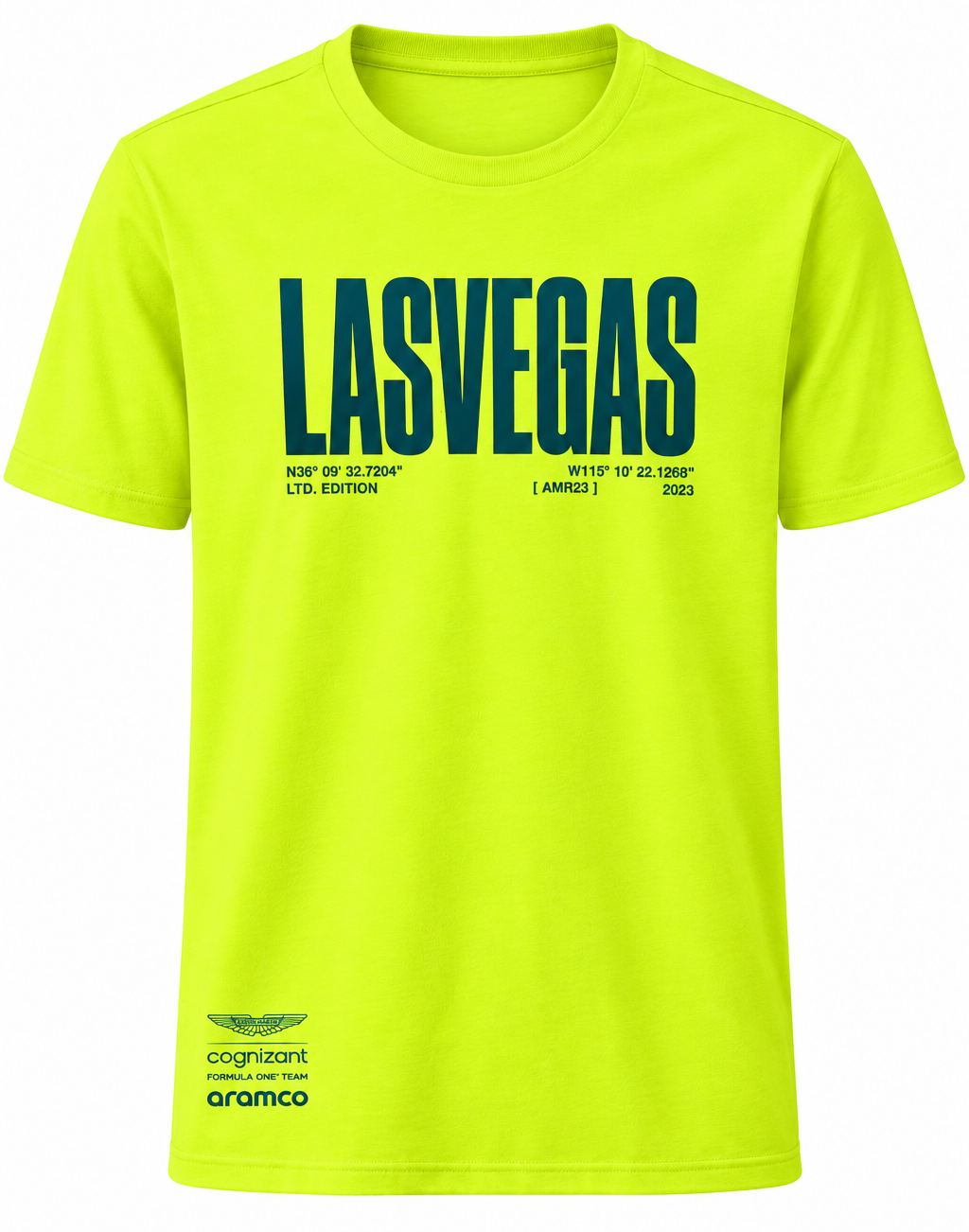 COGNIZANT X F1 VEGAS T-SHIRT LIGHT GREEN - AMA23KTS20M