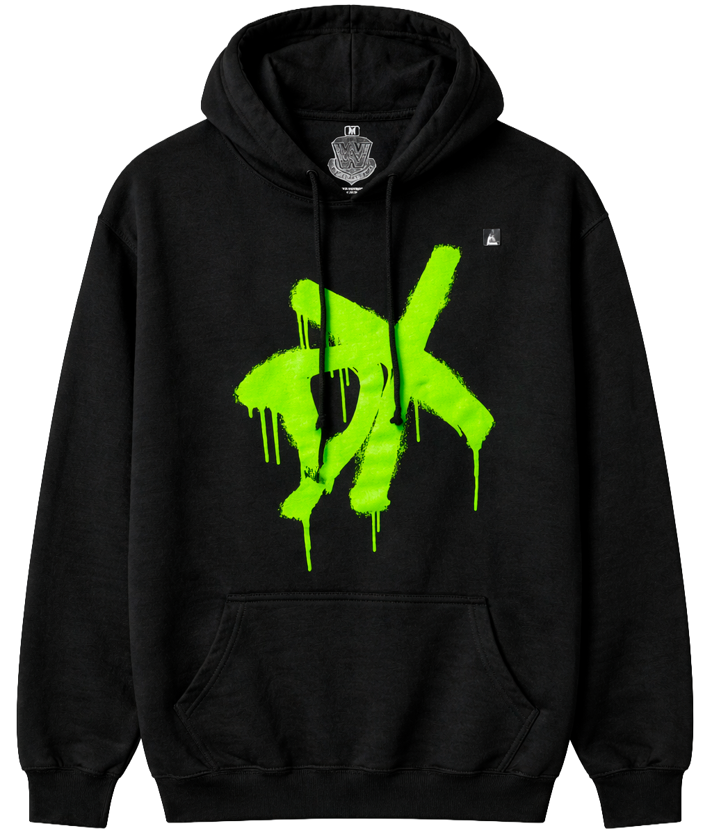 LICENSED WWE D-GENERATION X HOODIE BLACK - WXAH4703RC