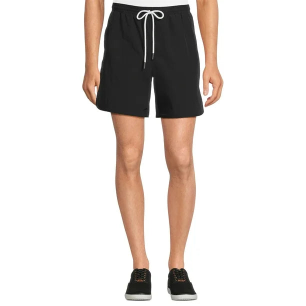 NO BOUNDARIES NYLON SWIM SHORTS BLACK - NB15100133578B