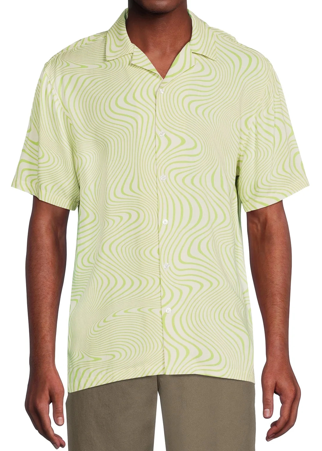 NO BOUNDARIES S/S BUTTON DOWN BEIGE - NB14100095928B