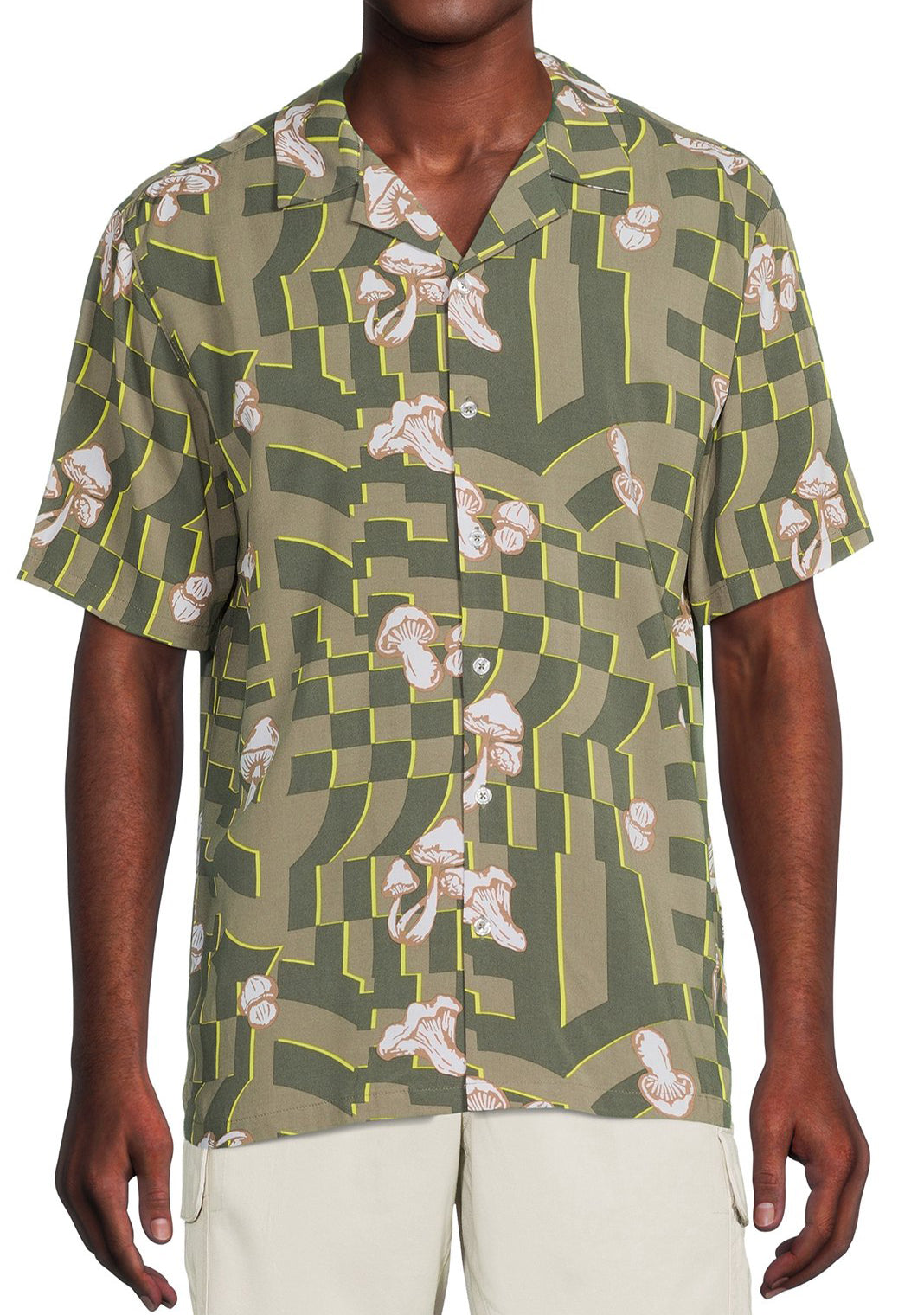 NO BOUNDARIES S/S BUTTON DOWN GREEN - NB14100095928B