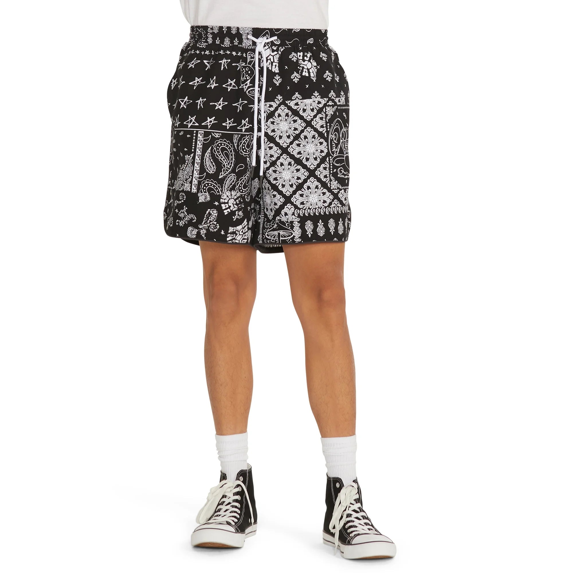 NO BOUNDARIES PRINTED SWIM SHORTS BLACK - NB15100133578B