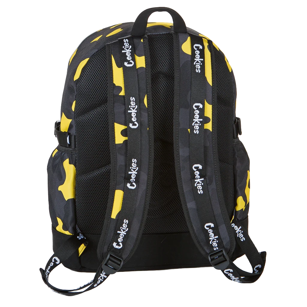 COOKIES SMELL PROOF BACKPACK YELLOW CAMO - OFF THE GRID
