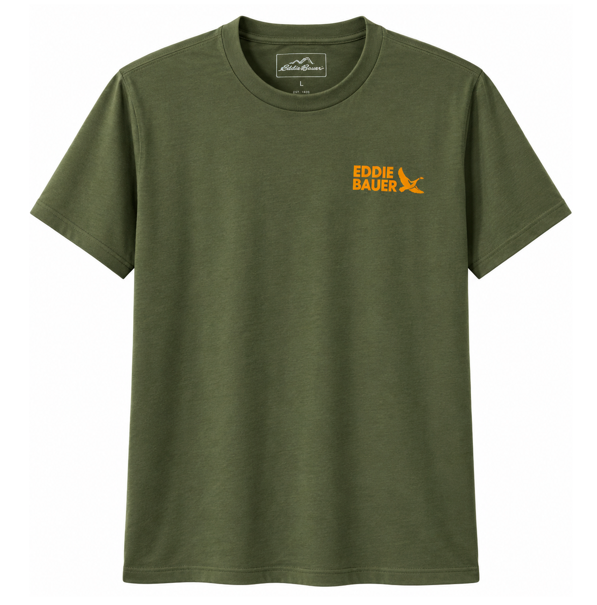 EDDIE BAUER GRAPHIC T-SHIRT OLIVE - BIG FOOT