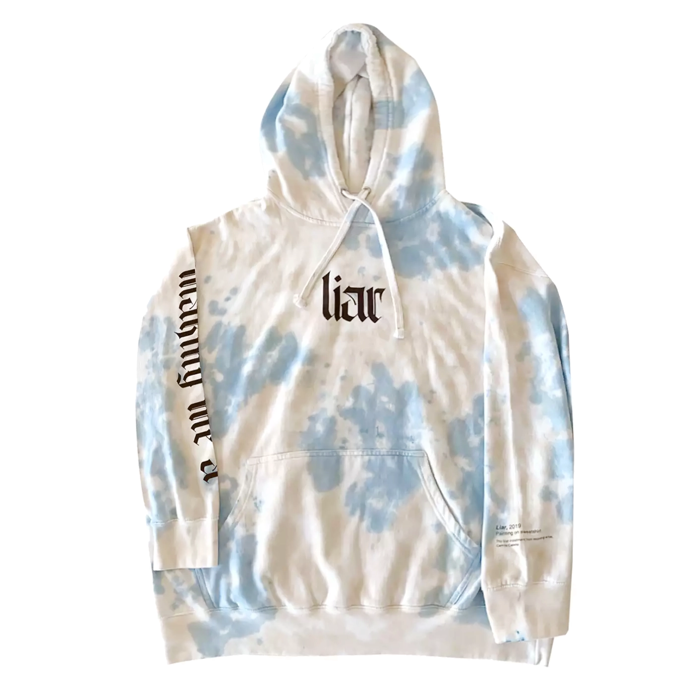 CAMILA CABELLO HOODIE BLUE TIE DYE - LIAR