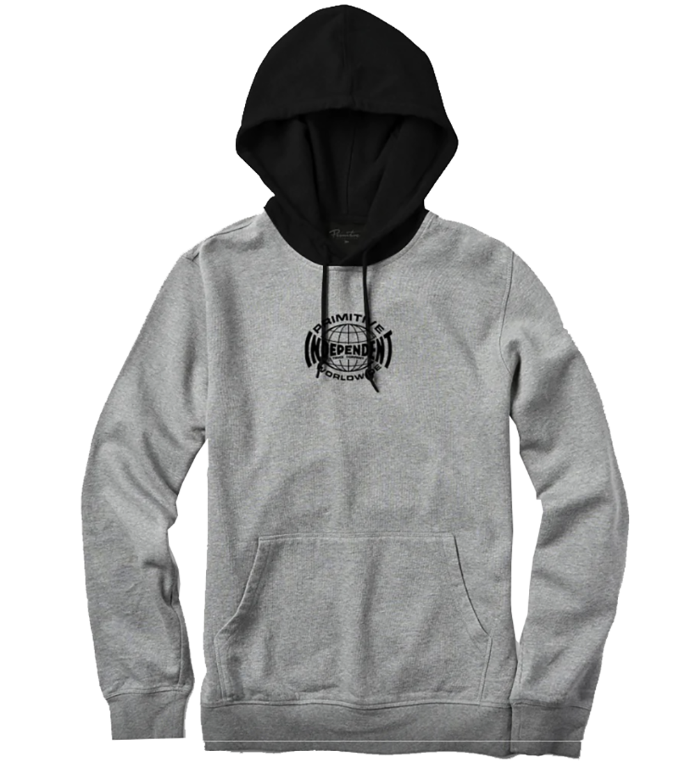 PRIMITIVE X INDEPENDENT GLOBAL TWO TONE HOODIE - PAPSU2236