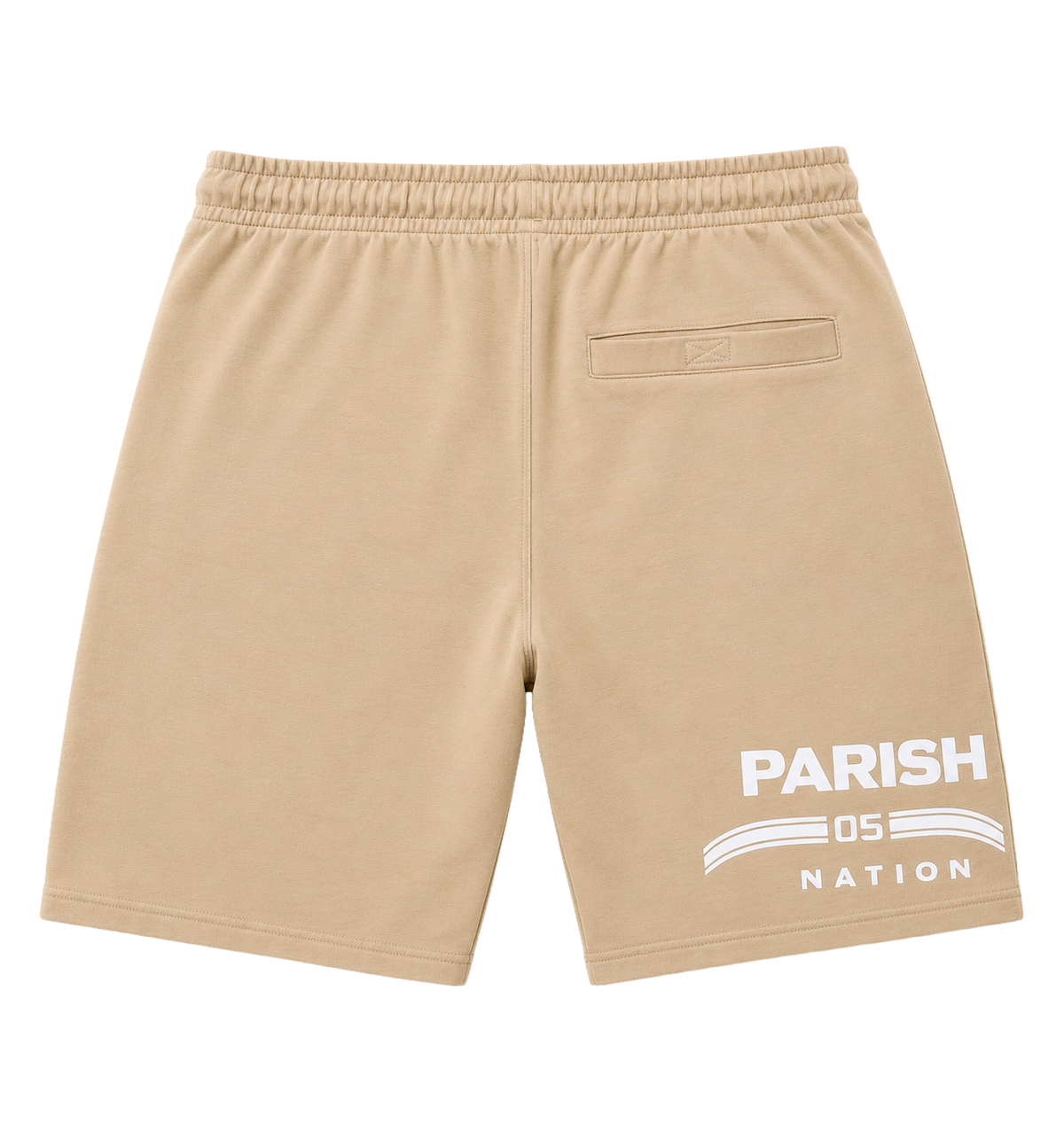 PARISH NATION FLEECE SWEATSHORT KHAKI - N05B2611