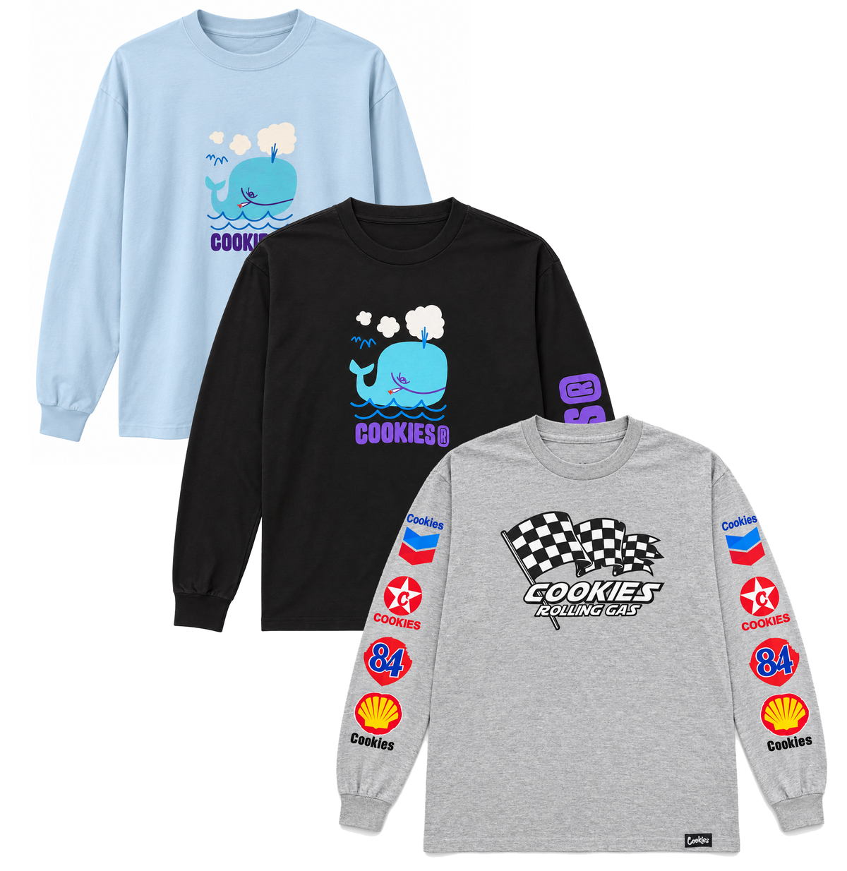 COOKIES ASSORTED LONG SLEEVE SHIRTS ASST - CKLSTS26