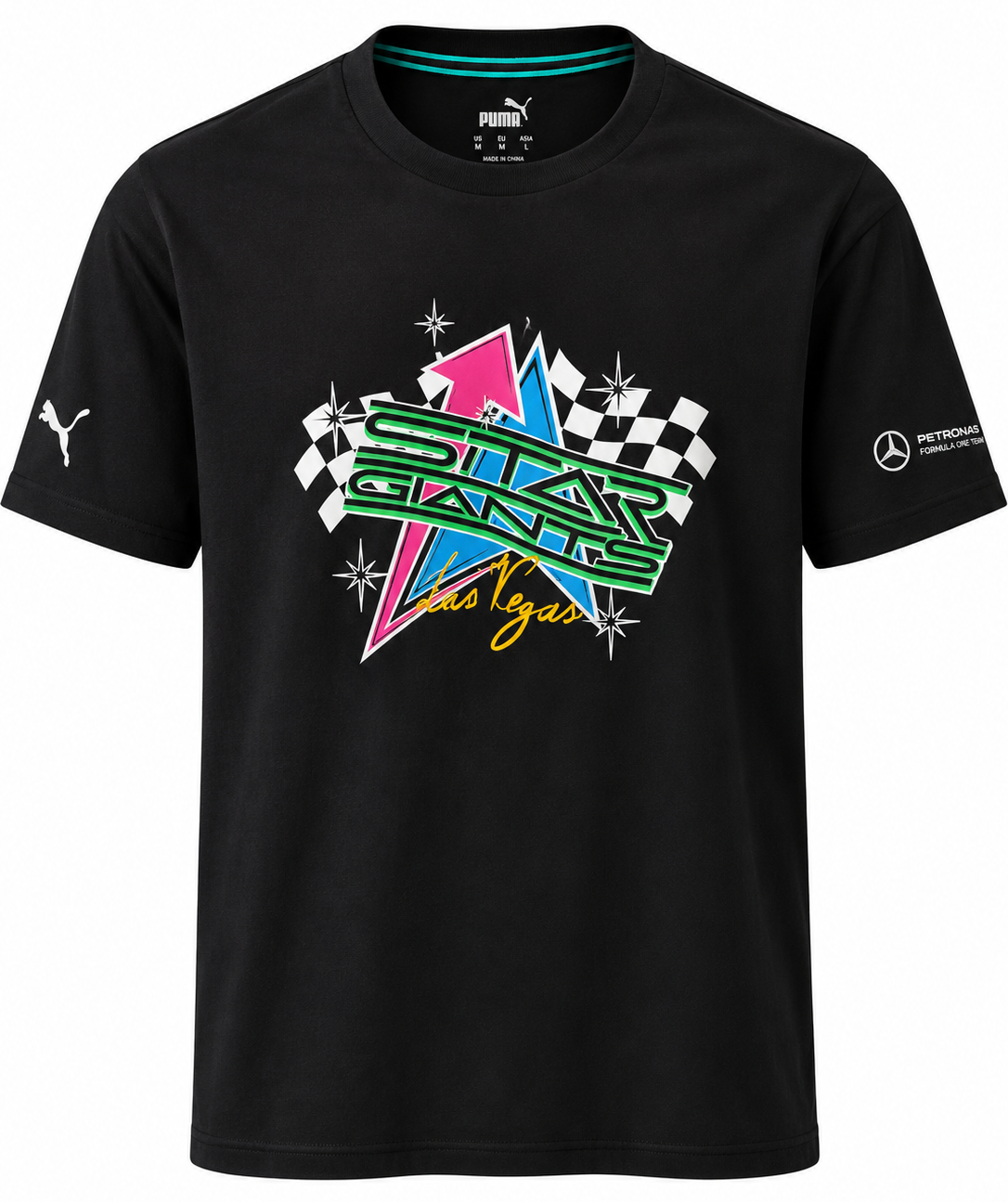 PUMA X AMG FORMULA 1 LAS VEGAS T-SHIRT BLACK - 701227991