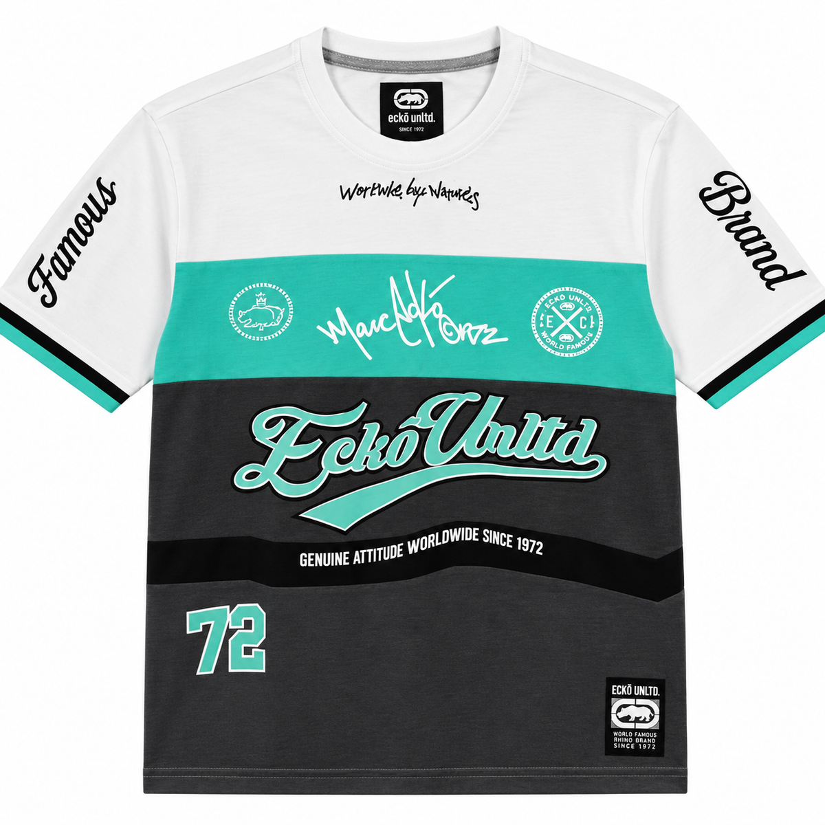 ECKO UNLTD GRAPHIC T-SHIRT WHITE - EO15K1783