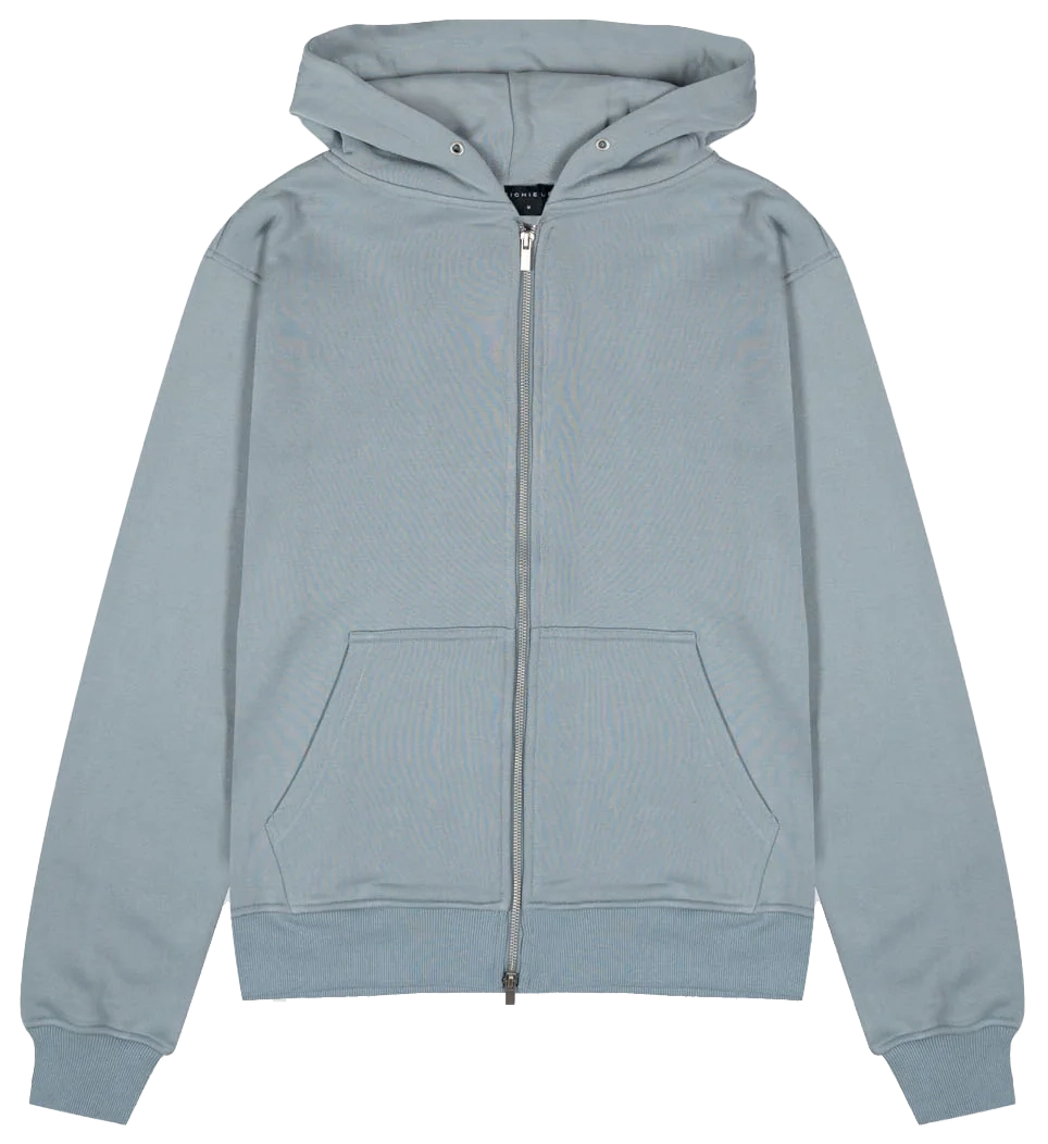 RICHIE LE ZIP HOODIE JACKET SLATE BLUE - RLC23-046