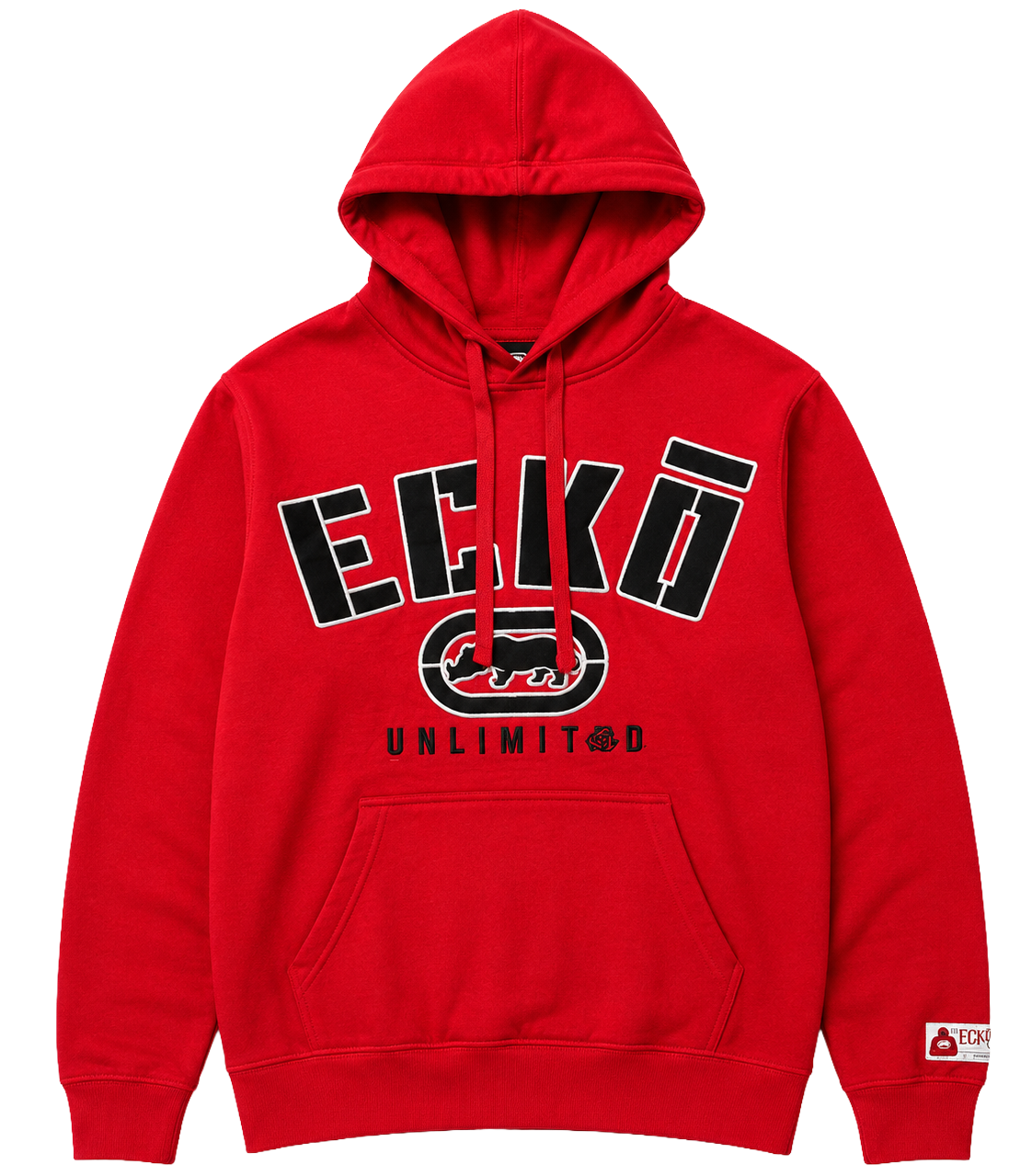 ECKO UNLTD FLEECE HOODIE TRUE RED - EO35H1520