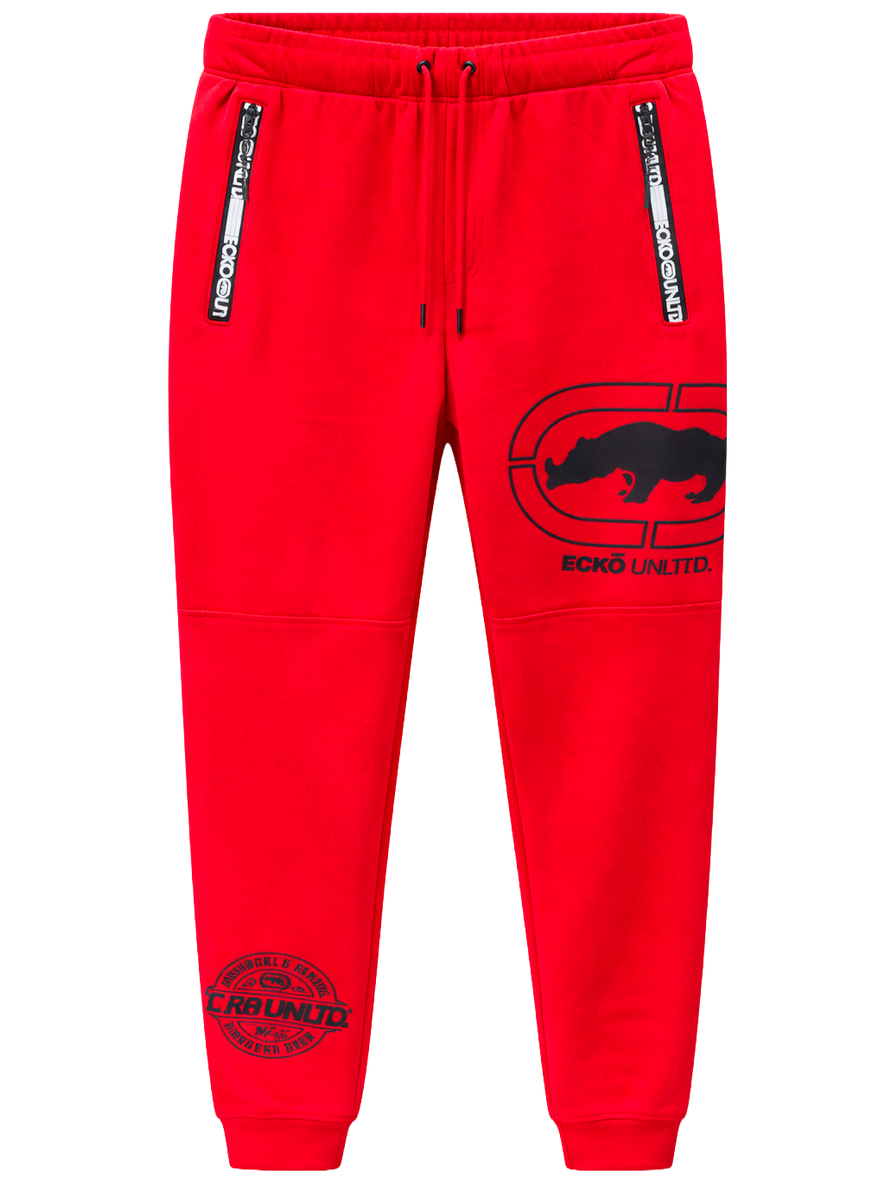 ECKO UNLTD FLEECE JOGGER PANT TRUE RED - EO34G1333