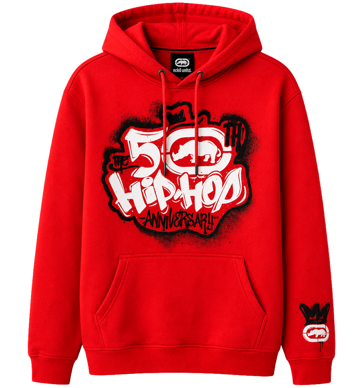 ECKO UNLTD FLEECE HOODIE TRUE RED - EH14H1110