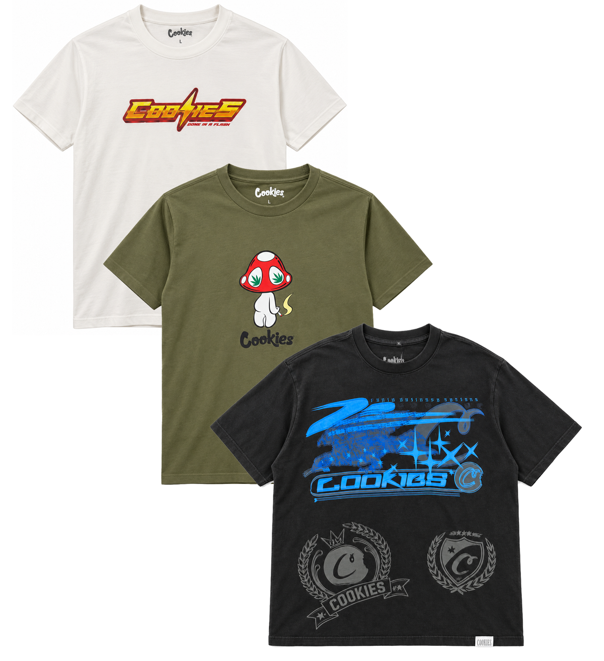 COOKIES ASSORTED PREMIUM T-SHIRTS ASST - CKSTS26
