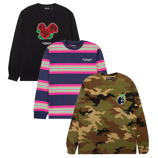 THE HUNDREDS ASSORTED LONG SLEEVE SHIRTS - 100LST09